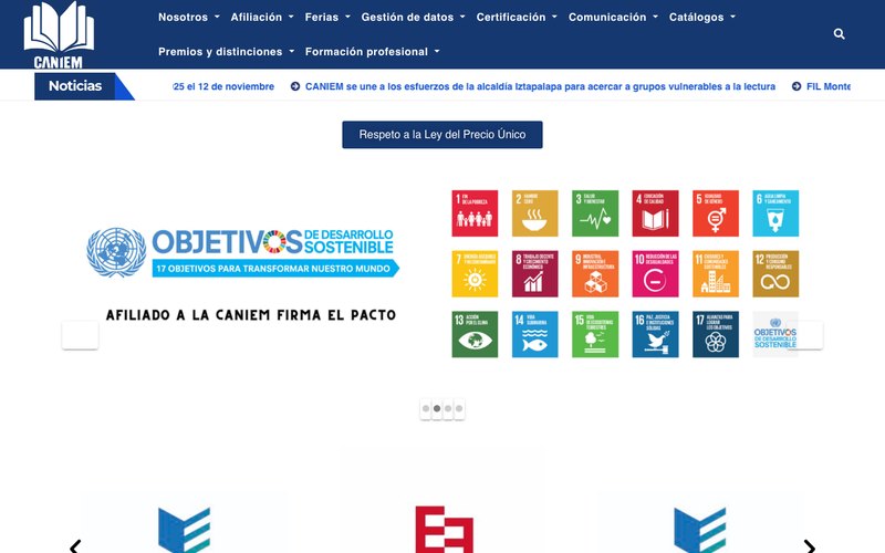 Sitio web de CANIEM
